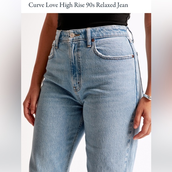 abercrombie & fitch The 90s Relaxed Jean
High Rise curve love 28/ 6s - Picture 11 of 11